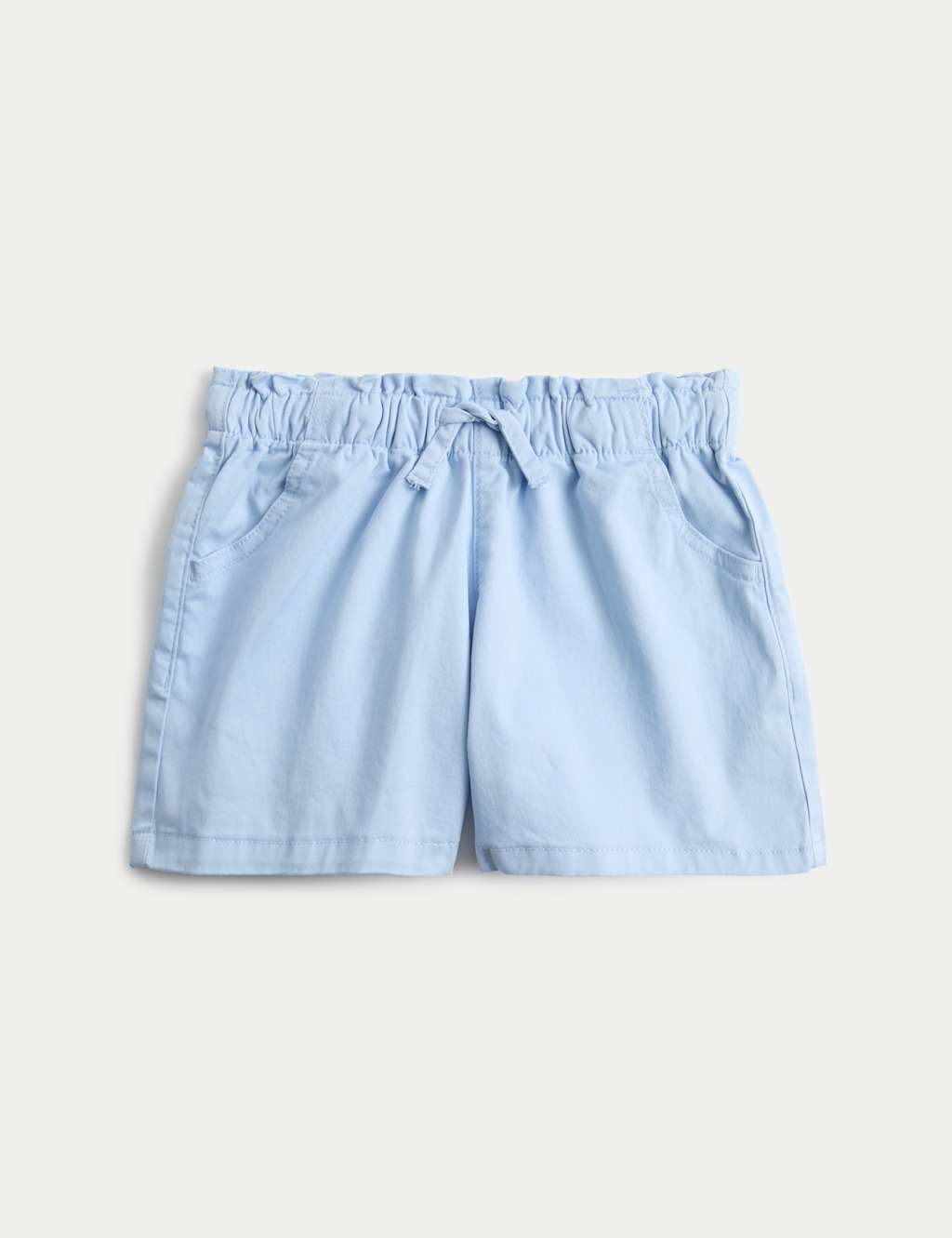 M&S Denim Elasticated Waist Shorts (2-10 Yrs) Powder Blue